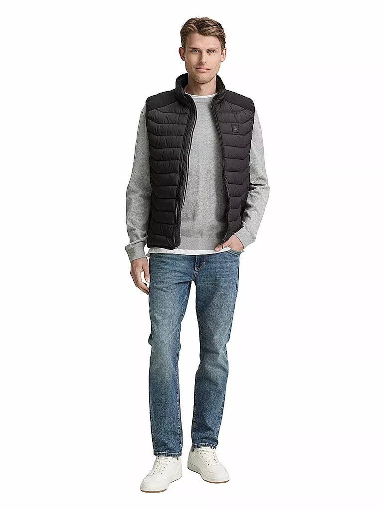 TOM TAILOR | Gilet trapuntato | Nero