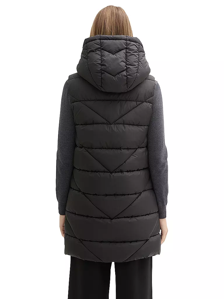 TOM TAILOR | Gilet trapuntato | Nero