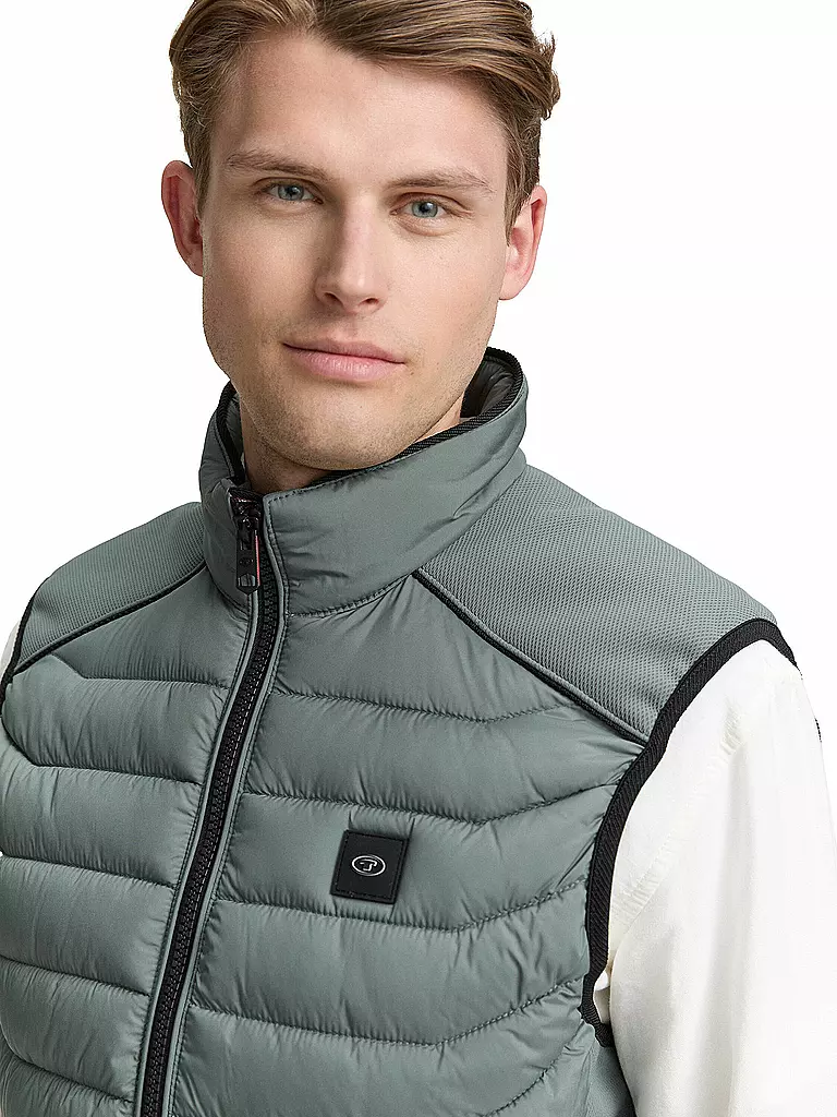 TOM TAILOR | Gilet trapuntato | Verde