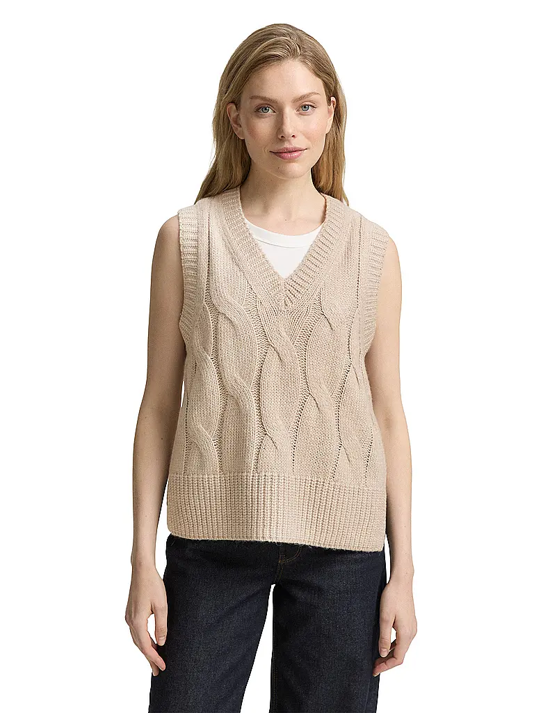 TOM TAILOR | Gilet | Beige