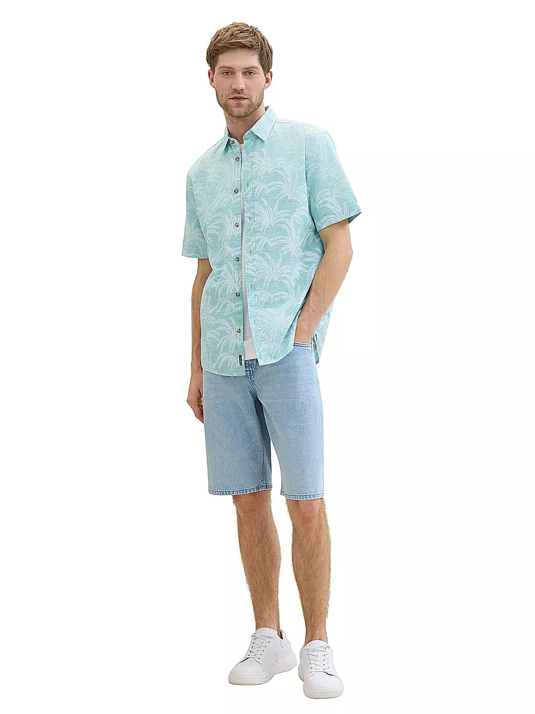 TOM TAILOR | Hemd Regular Fit  | Turchese