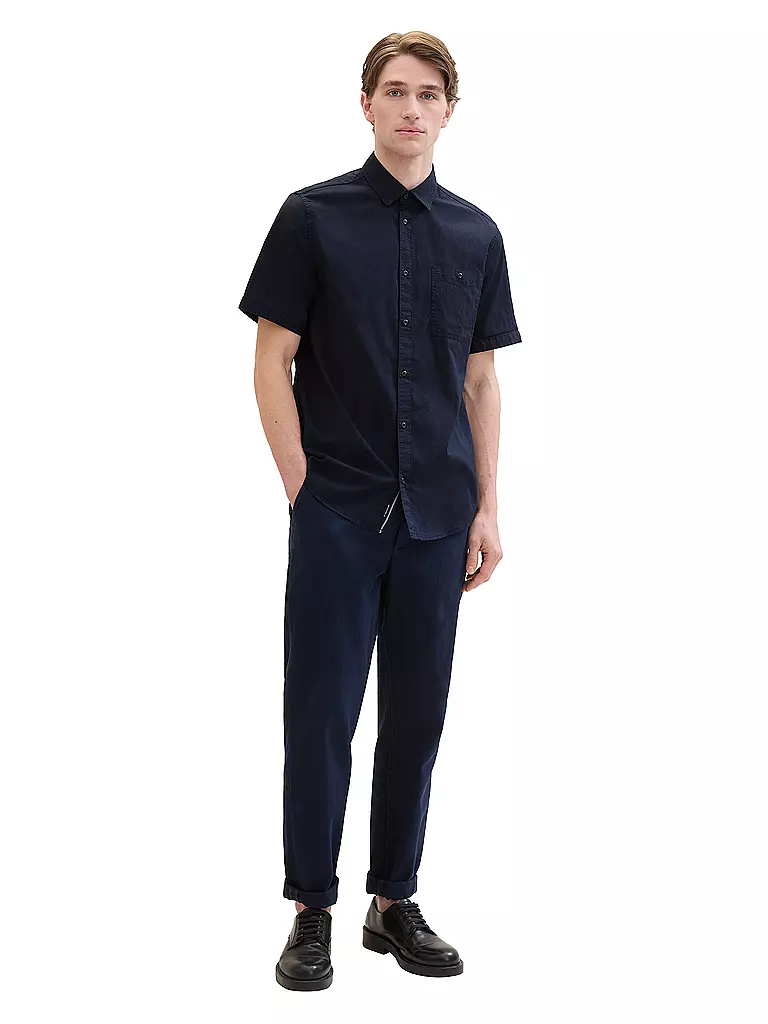 TOM TAILOR | Hemd Regular Fit  | Blu scuro
