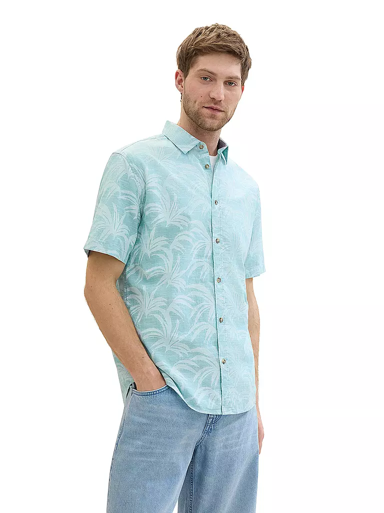 TOM TAILOR | Hemd Regular Fit  | Turchese