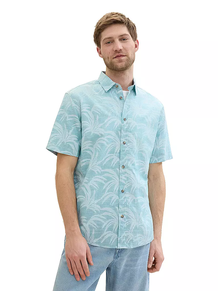 TOM TAILOR | Hemd Regular Fit  | Turchese