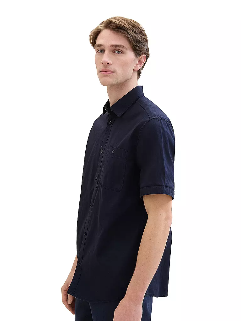 TOM TAILOR | Hemd Regular Fit  | Blu scuro