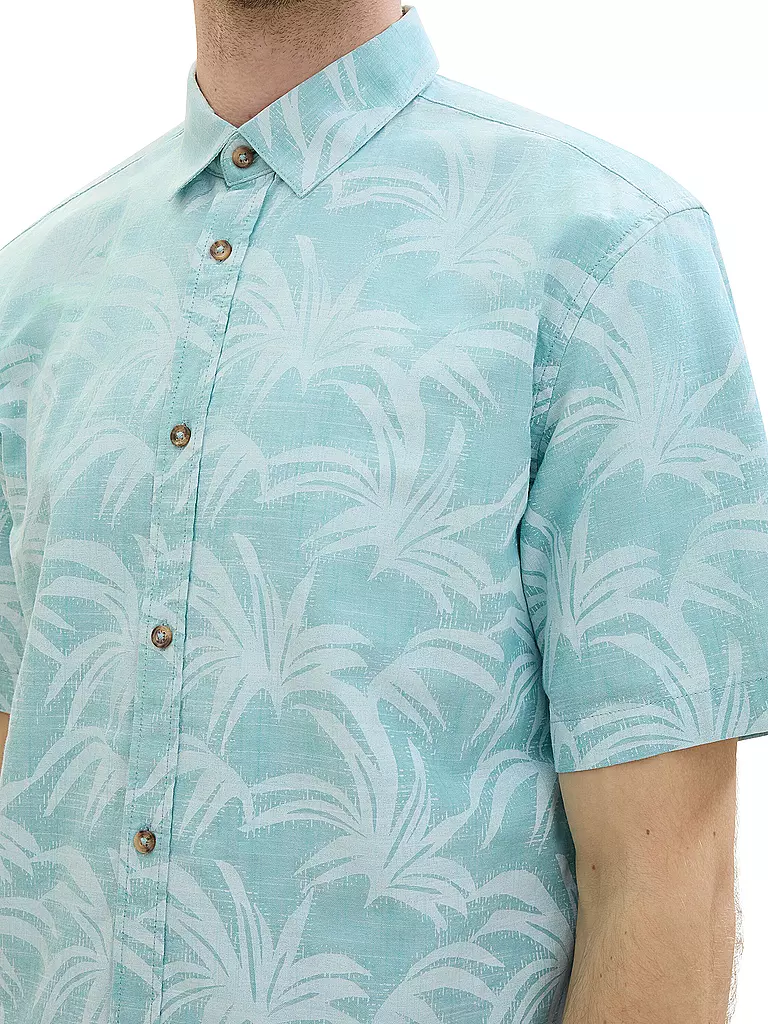 TOM TAILOR | Hemd Regular Fit  | Turchese