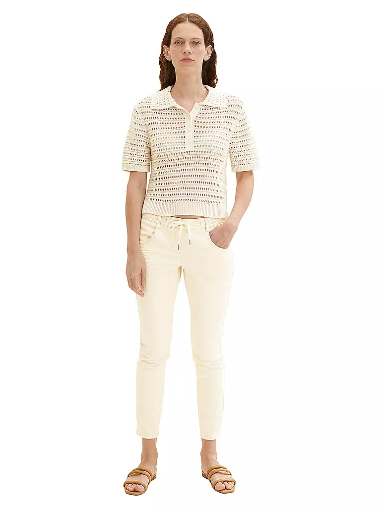 TOM TAILOR | Jeans 7/8 Tapered Relaxed Fit | Crema