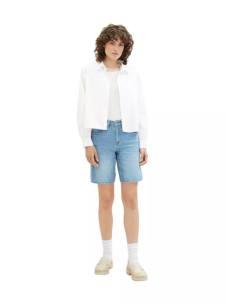 TOM TAILOR | Jeans Shorts | Blu chiaro