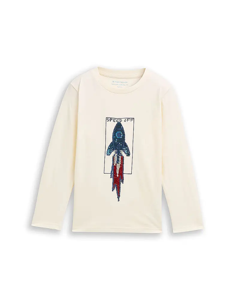 TOM TAILOR | Jungen Langarmshirt | Bianco