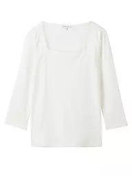 TOM TAILOR | Langarmshirt  | Bianco