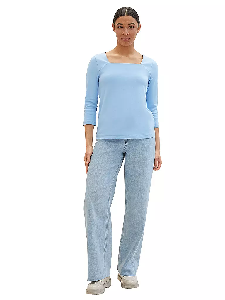 TOM TAILOR | Langarmshirt  | Blu