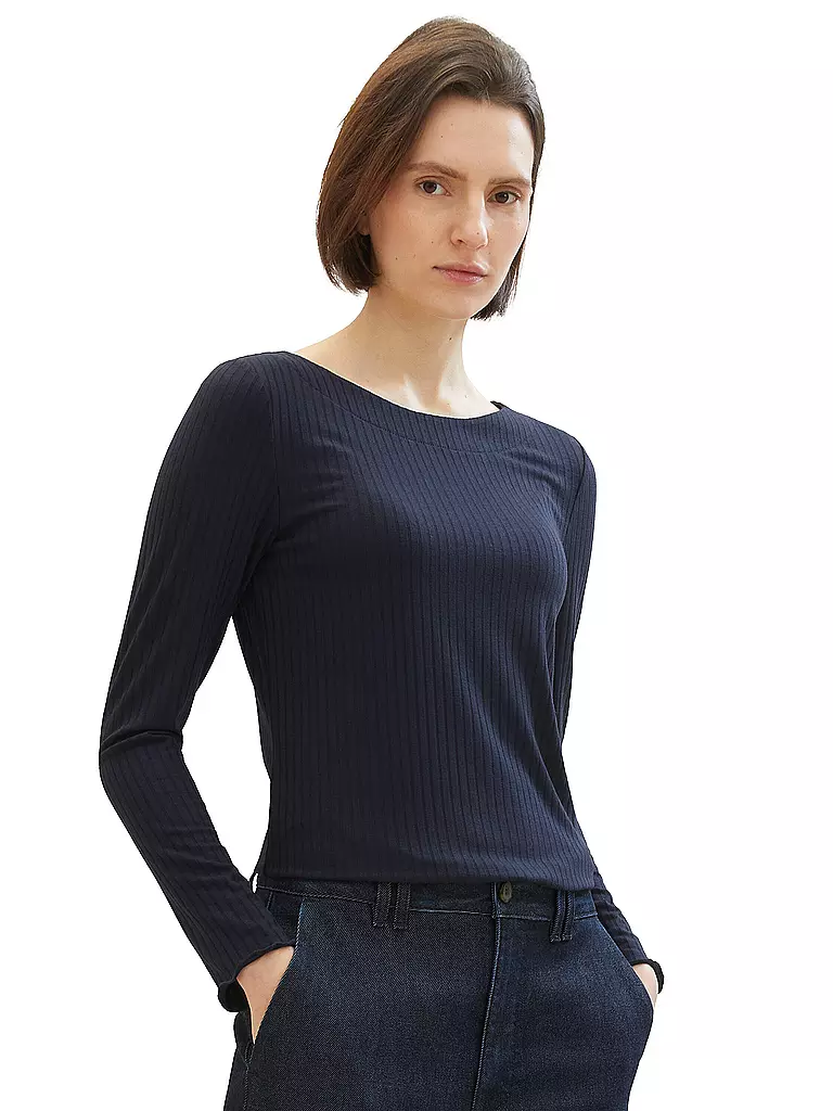 TOM TAILOR | Langarmshirt  | Blu