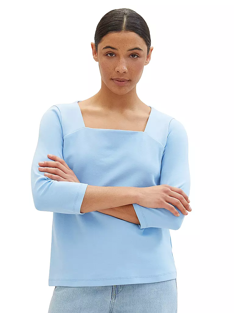 TOM TAILOR | Langarmshirt  | Blu
