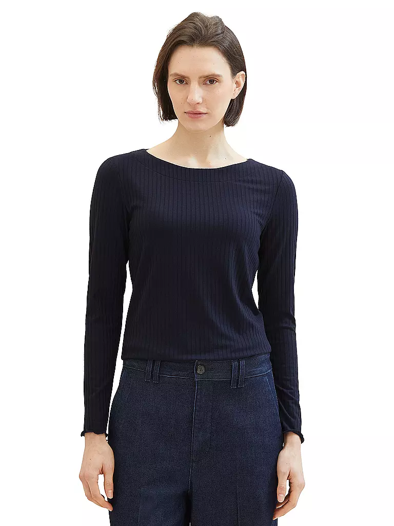 TOM TAILOR | Langarmshirt  | Blu