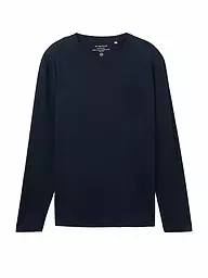 TOM TAILOR | Langarmshirt | Blu scuro