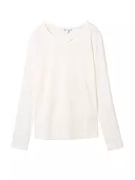 TOM TAILOR | Langarmshirt | Bianco