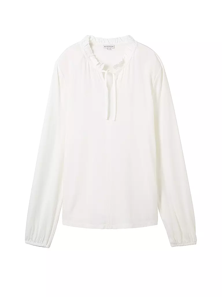 TOM TAILOR | Langarmshirt | Bianco