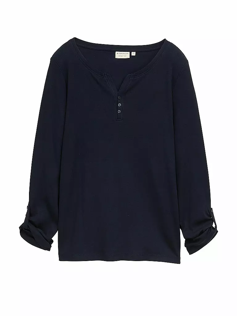 TOM TAILOR | Langarmshirt | Blu scuro