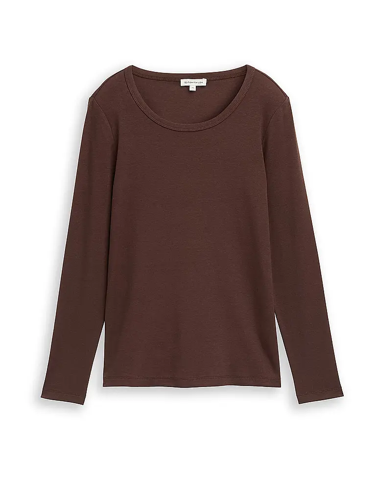 TOM TAILOR | Langarmshirt | Marrone