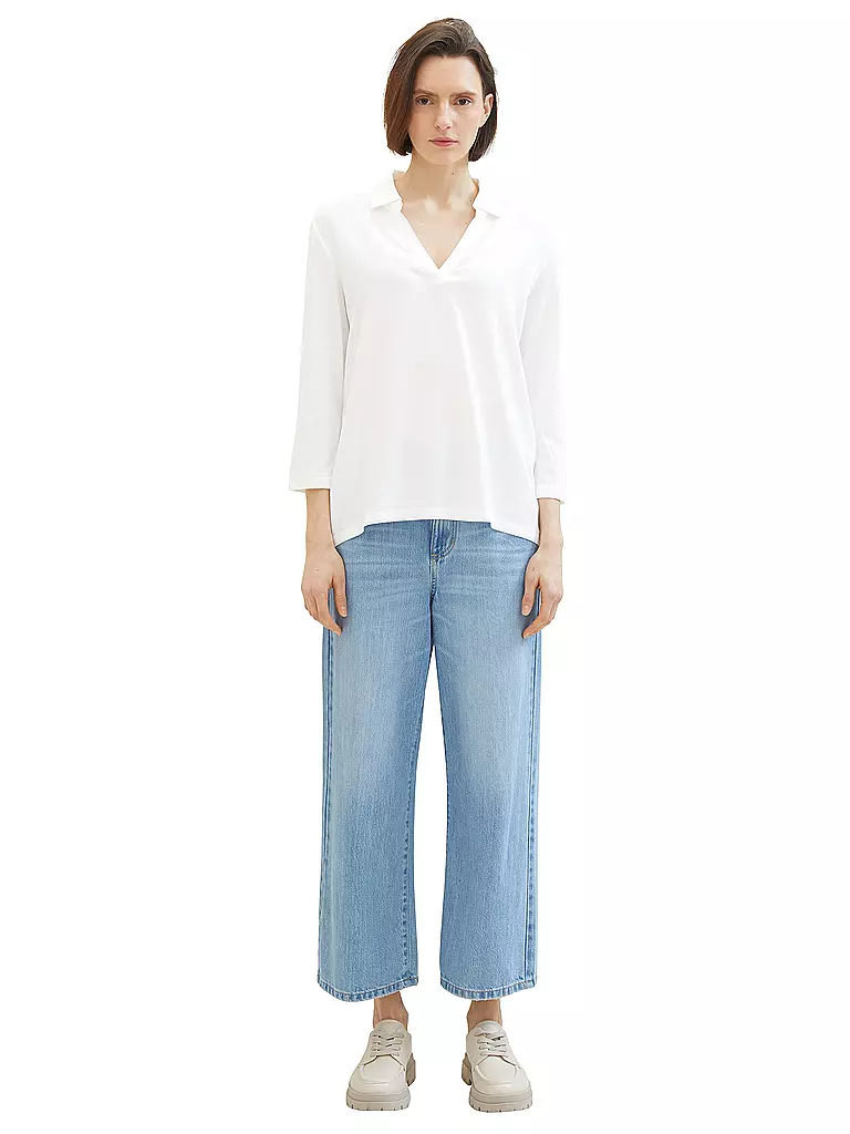 TOM TAILOR | Langarmshirt | Bianco