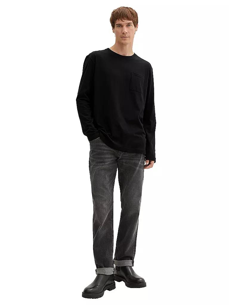 TOM TAILOR | Langarmshirt | Nero