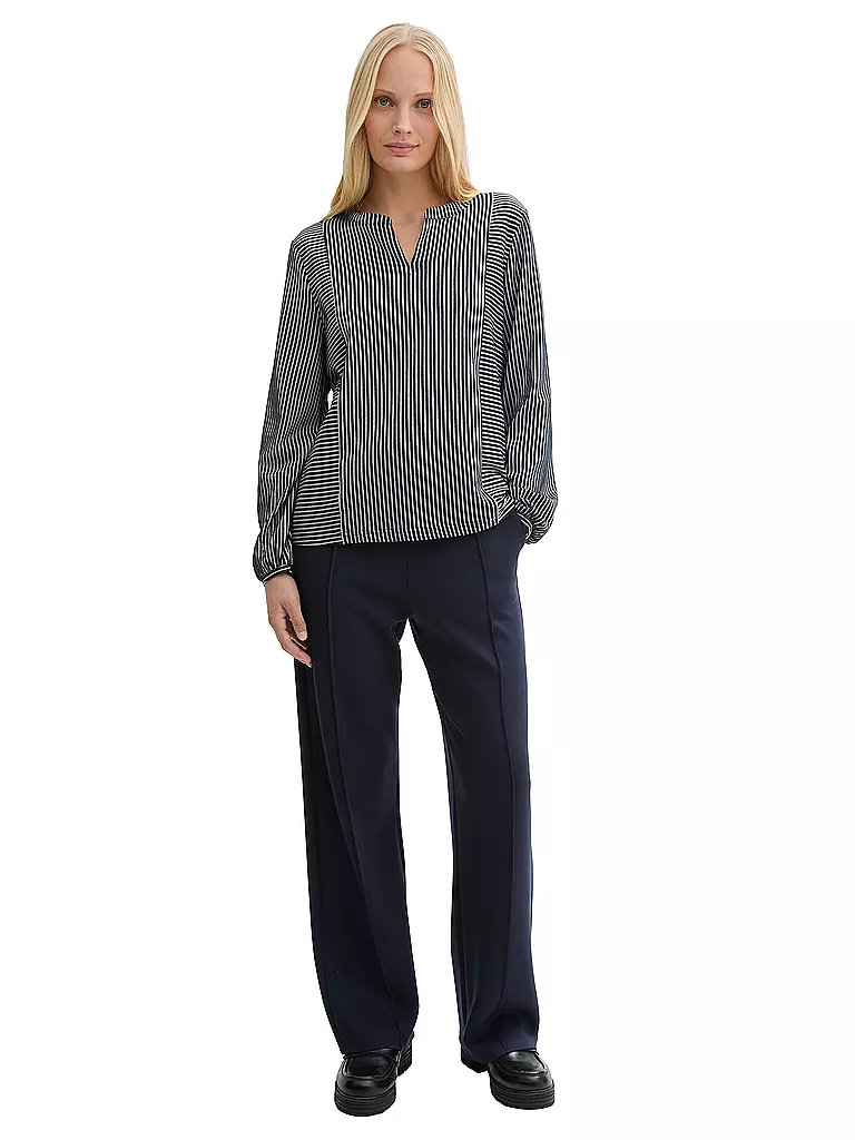 TOM TAILOR | Langarmshirt | Blu scuro