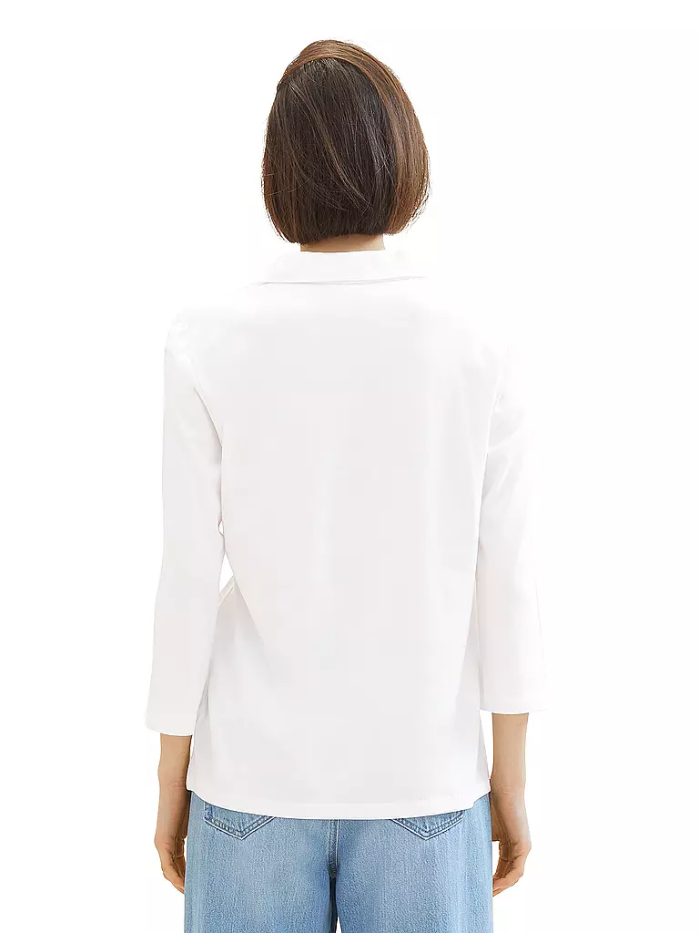 TOM TAILOR | Langarmshirt | Bianco