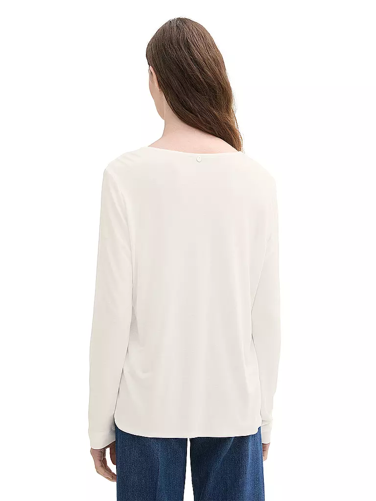 TOM TAILOR | Langarmshirt | Bianco