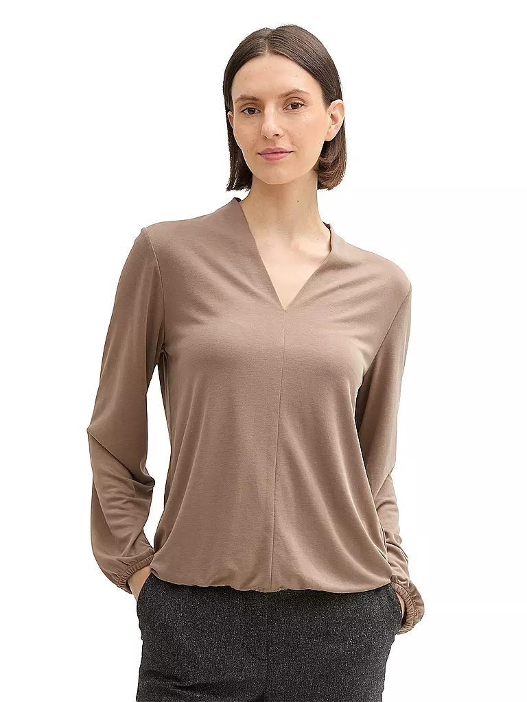 TOM TAILOR | Langarmshirt | Beige