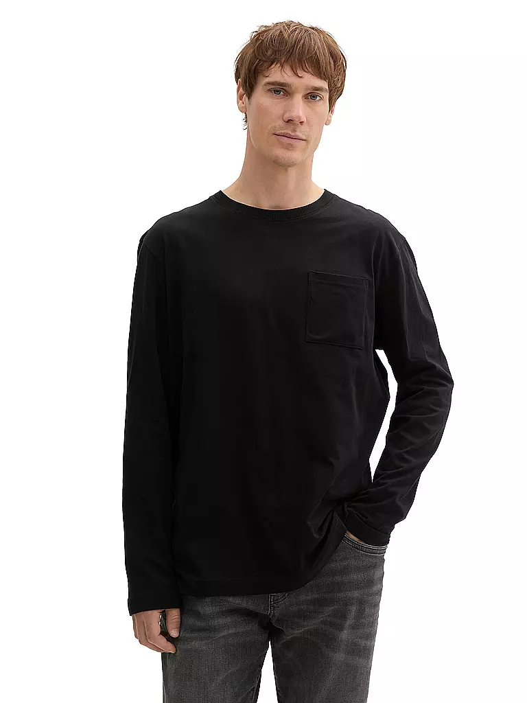TOM TAILOR | Langarmshirt | Nero