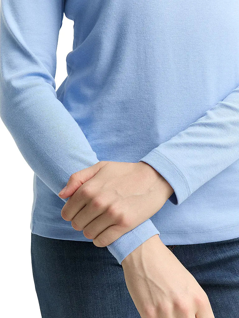 TOM TAILOR | Langarmshirt | Blu chiaro