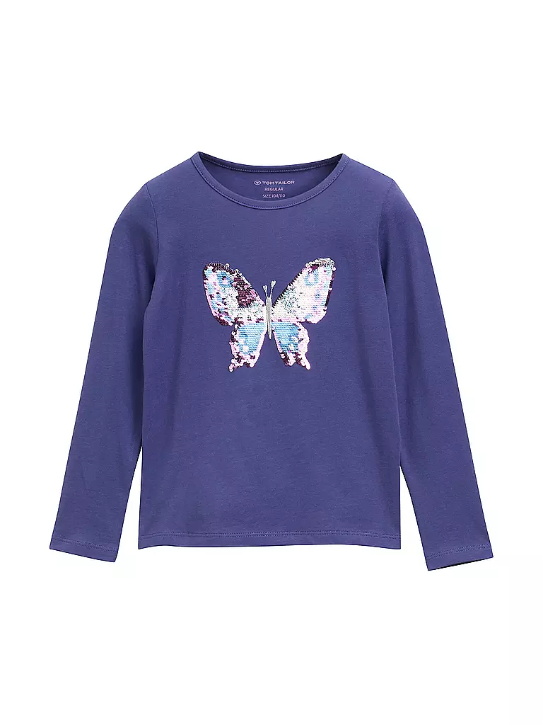 TOM TAILOR | Maglietta a maniche lunghe da ragazza | Blu scuro