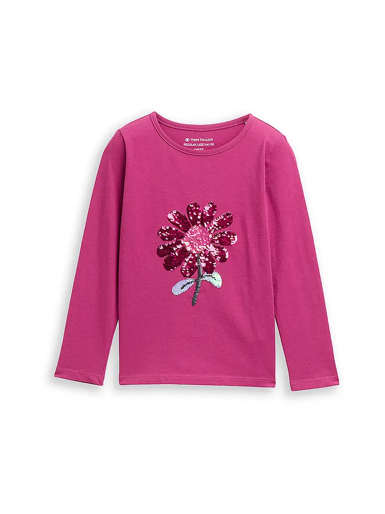 TOM TAILOR | Maglietta a maniche lunghe da ragazza | Fucsia