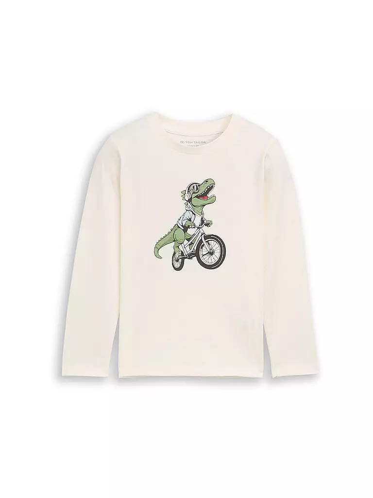 TOM TAILOR | Maglietta a maniche lunghe da ragazzo | Bianco
