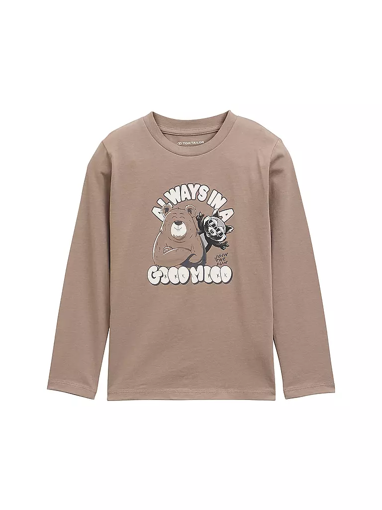 TOM TAILOR | Maglietta a maniche lunghe da ragazzo | Beige