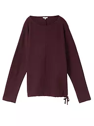 TOM TAILOR | Langarmshirt | Rosso scuro