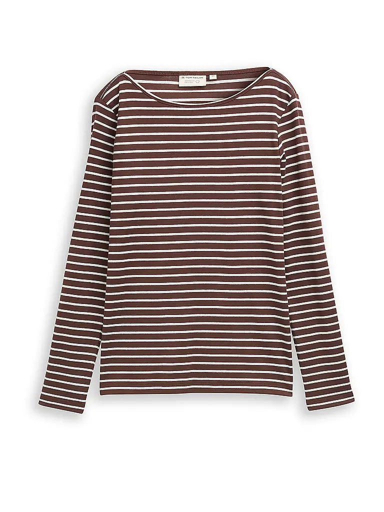 TOM TAILOR | Maglietta a maniche lunghe | Marrone