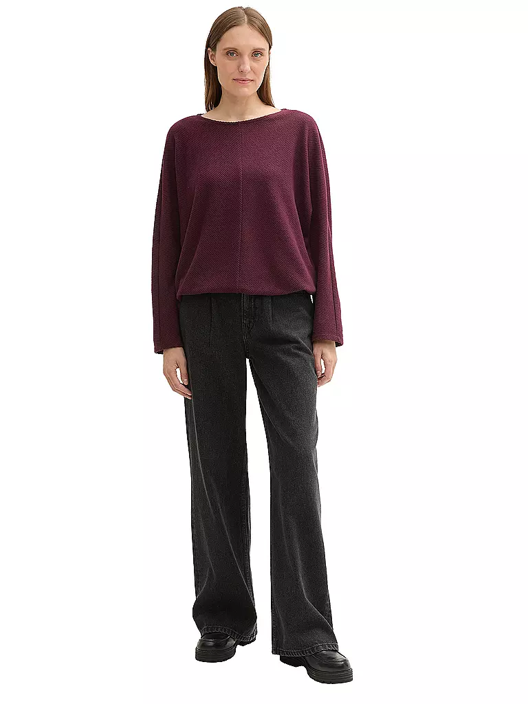 TOM TAILOR | Maglietta a maniche lunghe | Rosso scuro