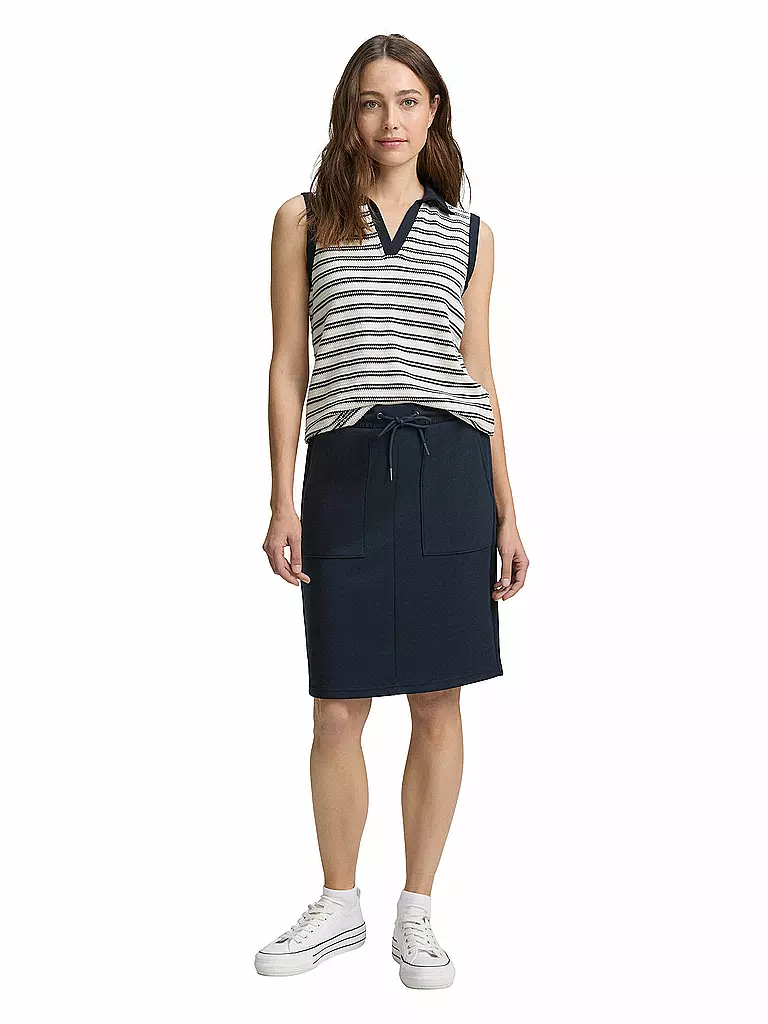 TOM TAILOR | Midi skirt | Blu scuro