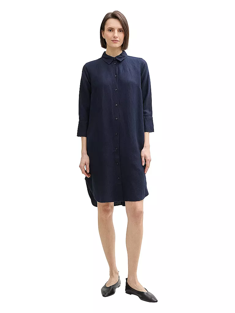 TOM TAILOR | Minidress
Marca: TOM TAILOR
Colore: blu scuro
Categorie: Moda,Donna

Lunghezza manica: Maniche a 3/4
Materiale: Lino,Viscosa
Tipo di colletto: Collo a camicia
Motivo: Tinta unita
Vestibilità (capispalla): Regular
Stile e occasione: Tempo libero
Stile: Ca | 