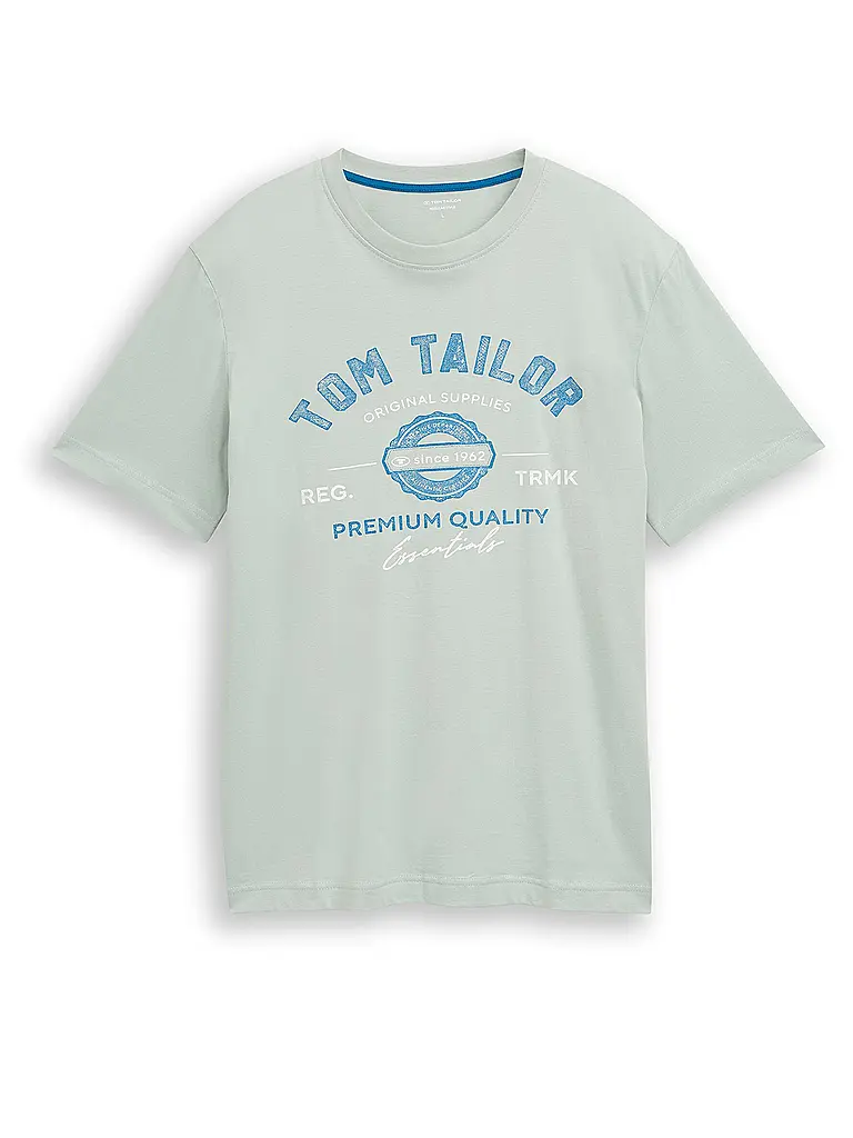 TOM TAILOR | Nome prodotto: T-Shirt
Marca: TOM TAILOR
Colore: verde
Categorie: Moda, Uomo

Lunghezza manica: Manica corta
Scollo: Girocollo
Materiale: Jersey, Cotone
Motivo: Logo
Vestibilità (capispalla): Regular | Verde