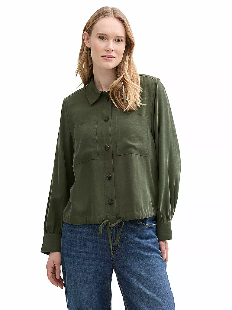 TOM TAILOR | Overshirt | Verde scuro
