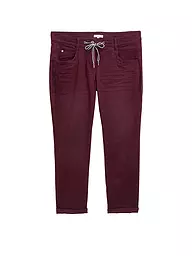 TOM TAILOR | Pantaloni Tapered Relaxed Fit | Rosso scuro