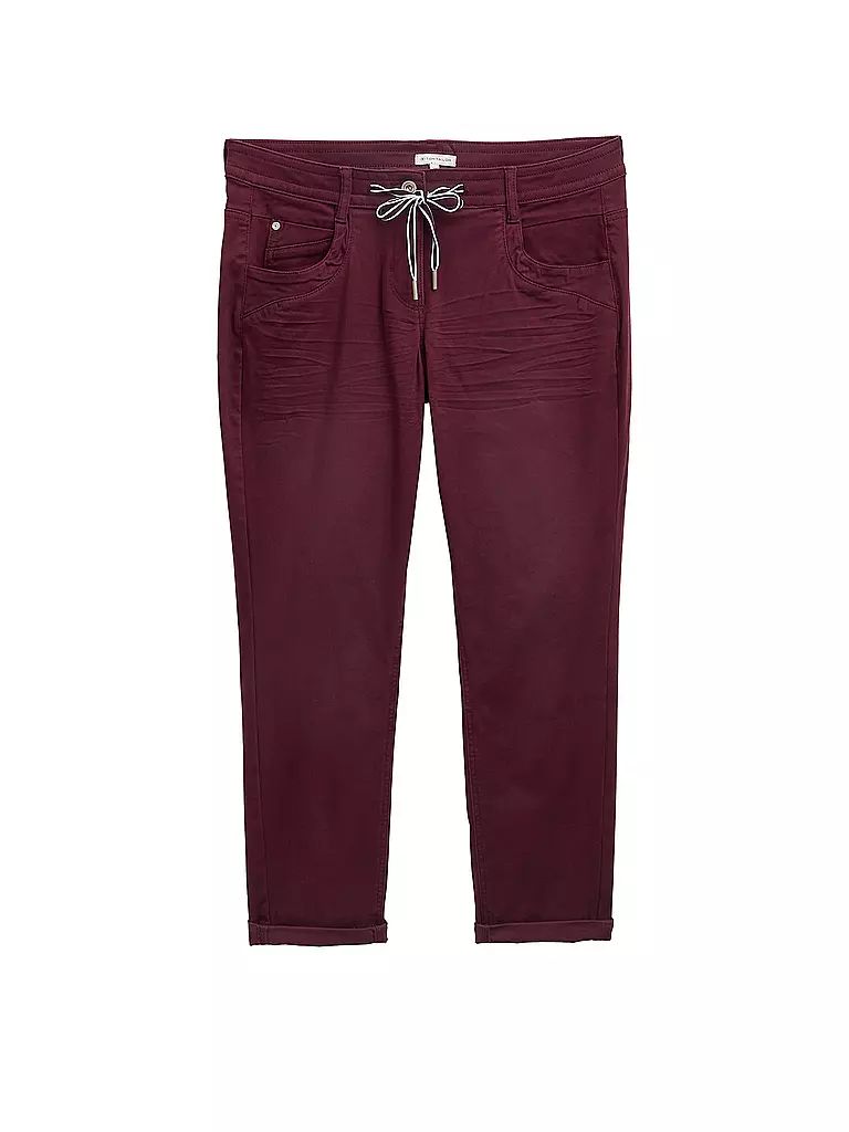 TOM TAILOR | Pantaloni 7/8 | Rosso scuro