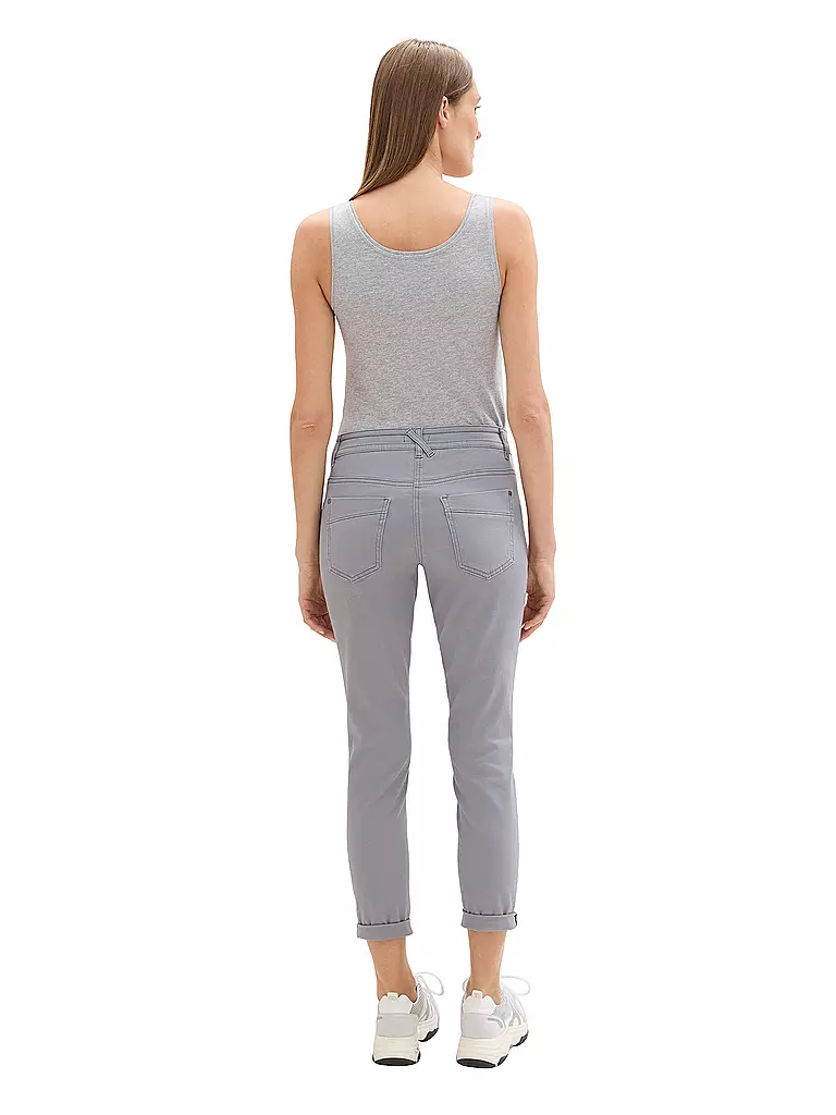 TOM TAILOR | Pantaloni Tapered Fit 7/8 | Grigio