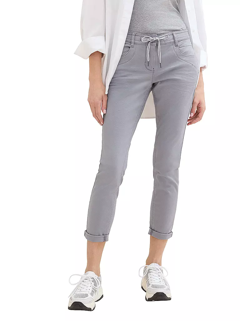 TOM TAILOR | Pantaloni Tapered Fit 7/8 | Grigio