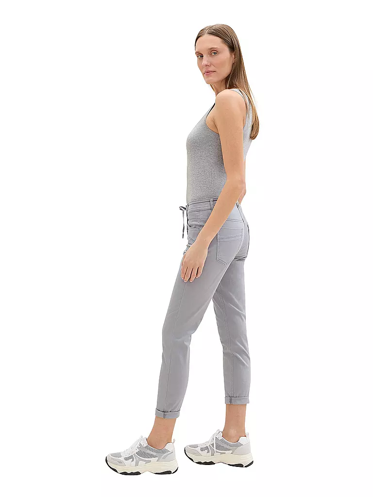 TOM TAILOR | Pantaloni Tapered Fit 7/8 | Grigio