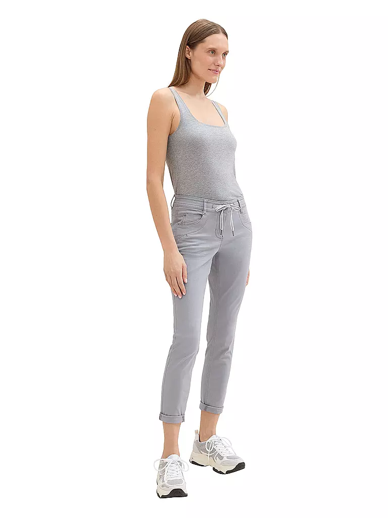 TOM TAILOR | Pantaloni Tapered Fit 7/8 | Grigio