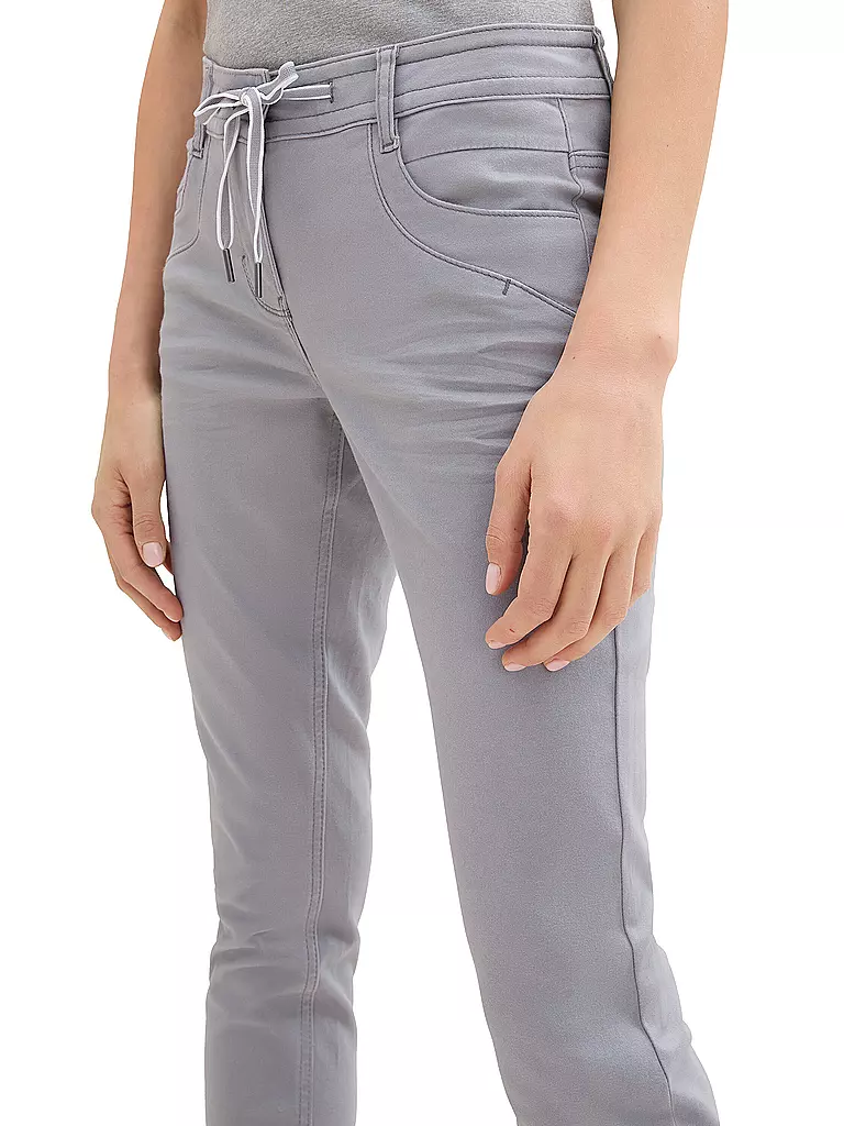 TOM TAILOR | Pantaloni Tapered Fit 7/8 | Grigio