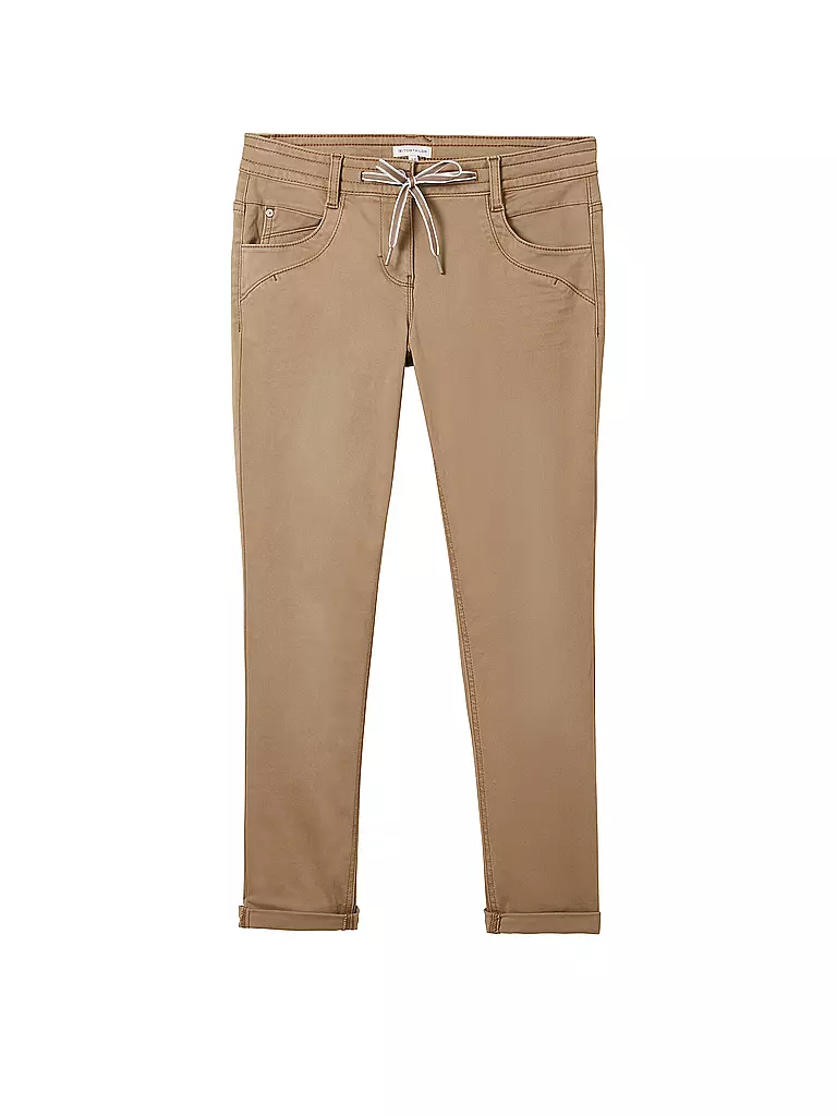 TOM TAILOR | Pantaloni Tapered Relaxed Fit | Cammello